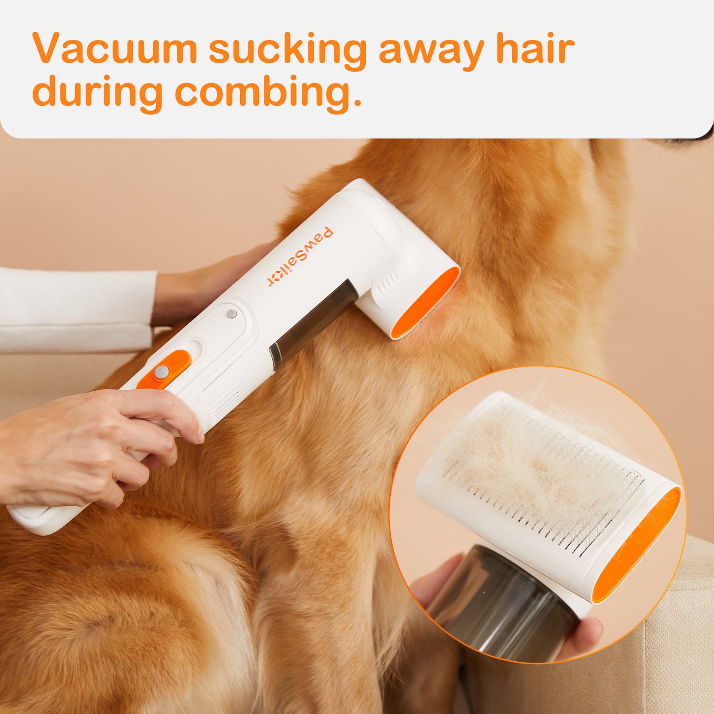 Pawsailor 2-in-1 Pet Vacuuming and Grooming Kit